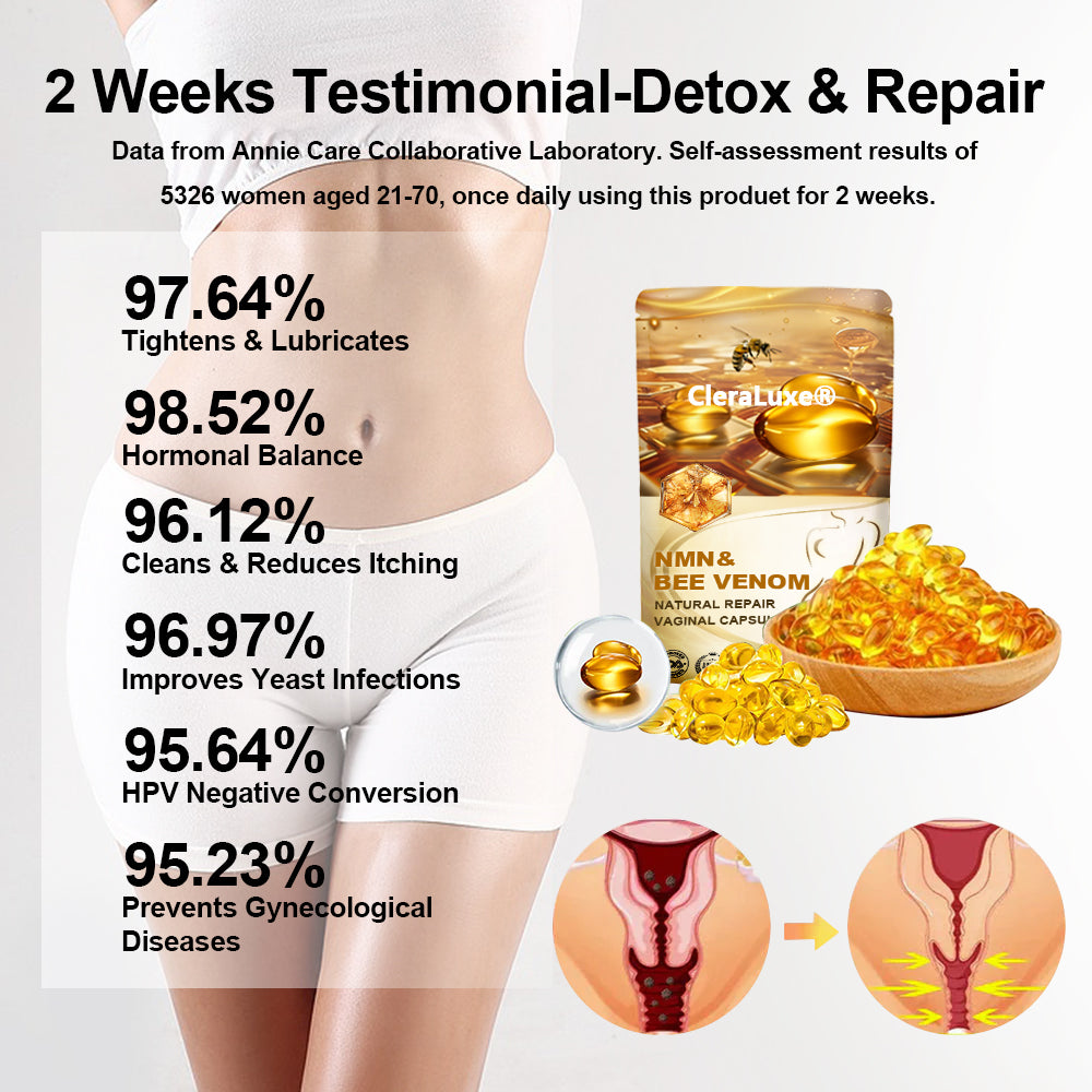 CleraLuxe®💐𝐁𝐞𝐞 𝐕𝐞𝐧𝐨𝐦 𝐍𝐌𝐍 𝐍𝐚𝐭𝐮𝐫𝐚𝐥 𝐑𝐞𝐩𝐚𝐢𝐫 𝐕𝐚𝐠𝐢𝐧𝐚𝐥 𝐂𝐚𝐩𝐬𝐮𝐥𝐞𝐬 [𝐅𝐨𝐫 𝐚𝐥𝐥 𝐯𝐚𝐠𝐢𝐧𝐚𝐥 𝐚𝐧𝐝 𝐡𝐨𝐫𝐦𝐨𝐧𝐚𝐥 𝐩𝐫𝐨𝐛𝐥𝐞𝐦𝐬]