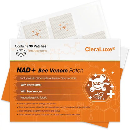 CleraLuxe®【Official Authorized Store】💎NAD+ Bee Venom Patch – Ultimate Skin Rejuvenation & Energy Boost（Last Day Discount：75%）
